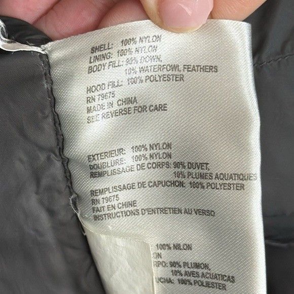 Michael Kors Quilted Packable Down Jacket Black Hooded Puffer Women’s Small - Picture 7 of 11